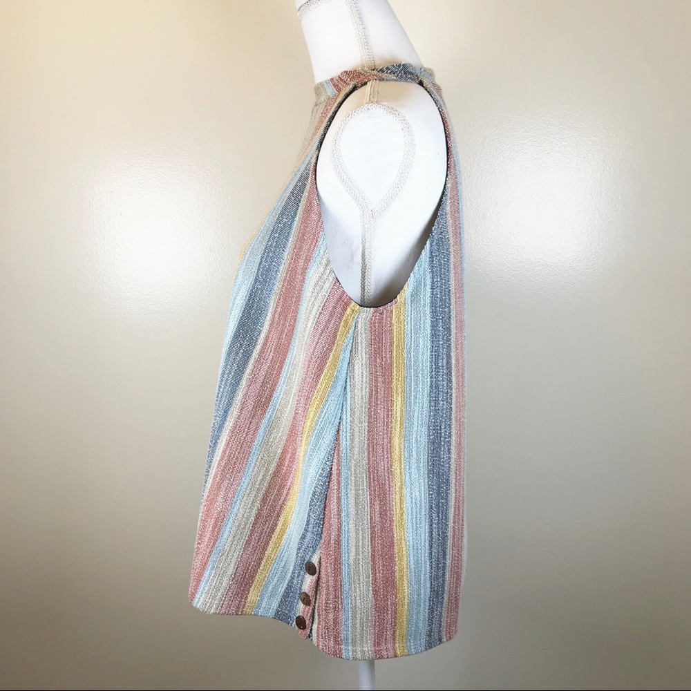SOLD W5 • NWT Anthropologie Multicolor Halter Top - Picture 4 of 8